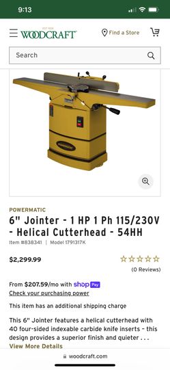 Powermatic Jointer