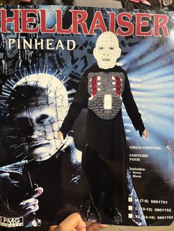 New, Never worn 2006 Vintage Collectible HELLRAISER Kids costume size 6-8