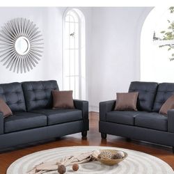 BRAND NEW 2PC SOFA AND LOVESEAT WITH ACCENT PILLOWS INCLUDED $549
