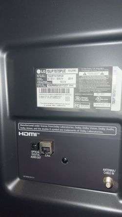 70in 4k LG smartTV