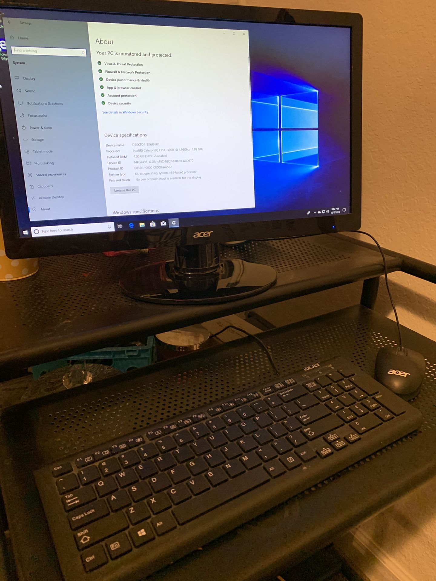 Like NEW factory reset Acer brand computer!