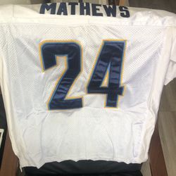 Chargers Mathews Jersey Size 52