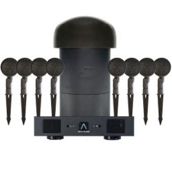Sonance - SGS 8.1 SYSTEM W/ DSP 2-150 MKIII AMP - Garden Series 8.1-Ch. Outdoor Speaker System with 2-Ch. Amplifier (Each) - Dark Brown/Black