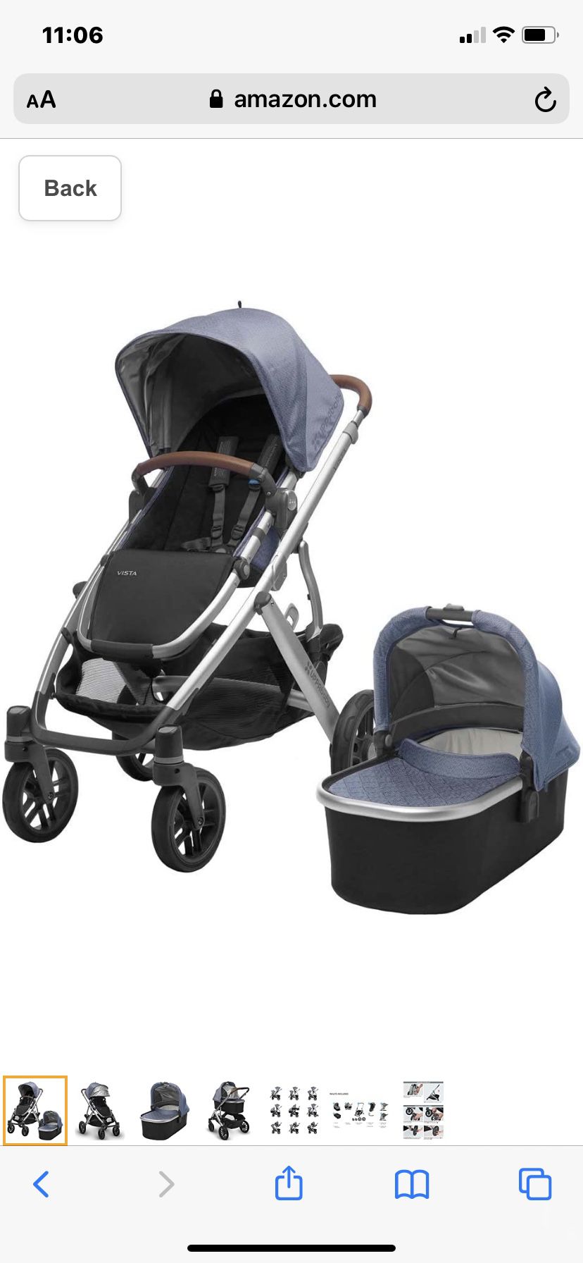 Uppa Baby Vista System, Mesa Car Seat Included