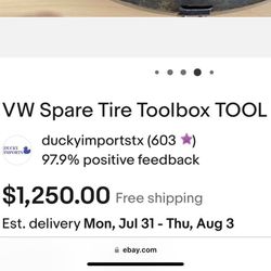 ***Vintage Volkswagen; Hazet Tire Repair Tool Kit