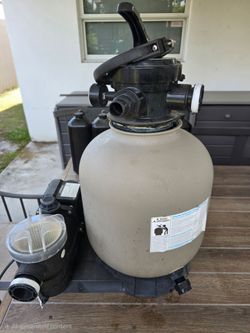 Above Ground Pool Pump Sand Filter Combo - Swim line 14"