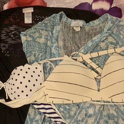 2 Bikini Tops & 3 Cover Up Bundle
