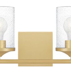 2 Light Bathroom Vanity Light In Gold
