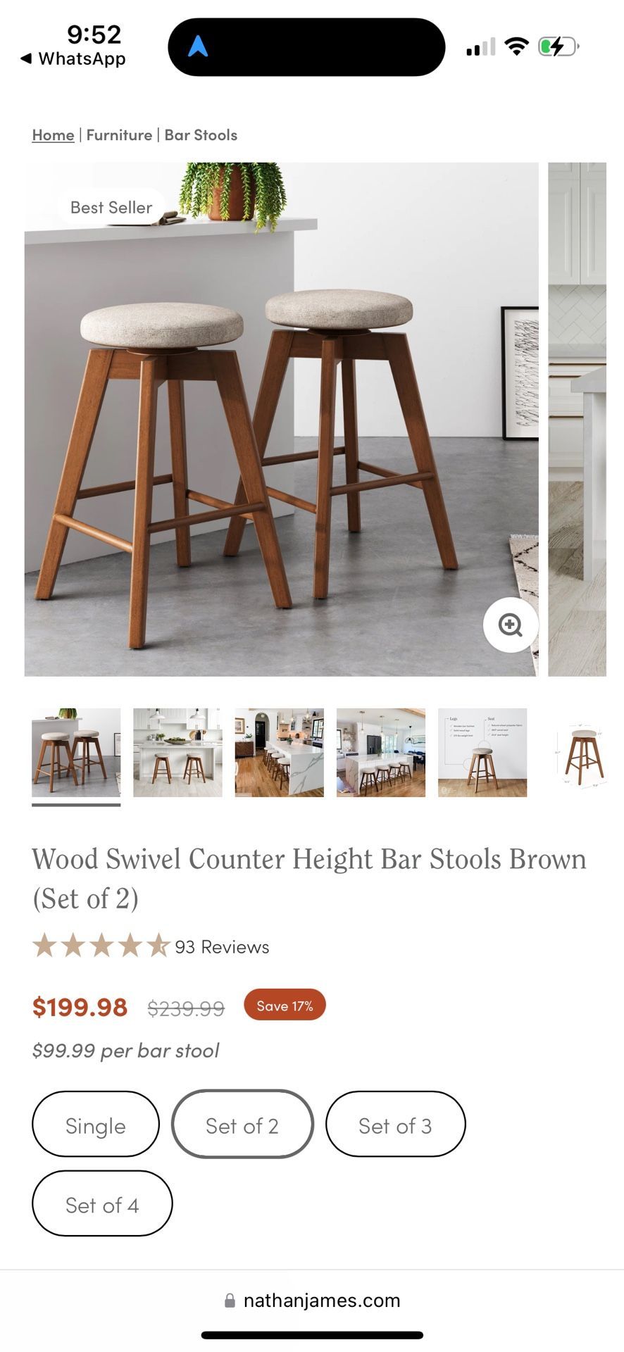 2 Bar Stool