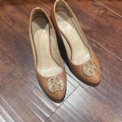 Tory Burch Brown Heels Size 7