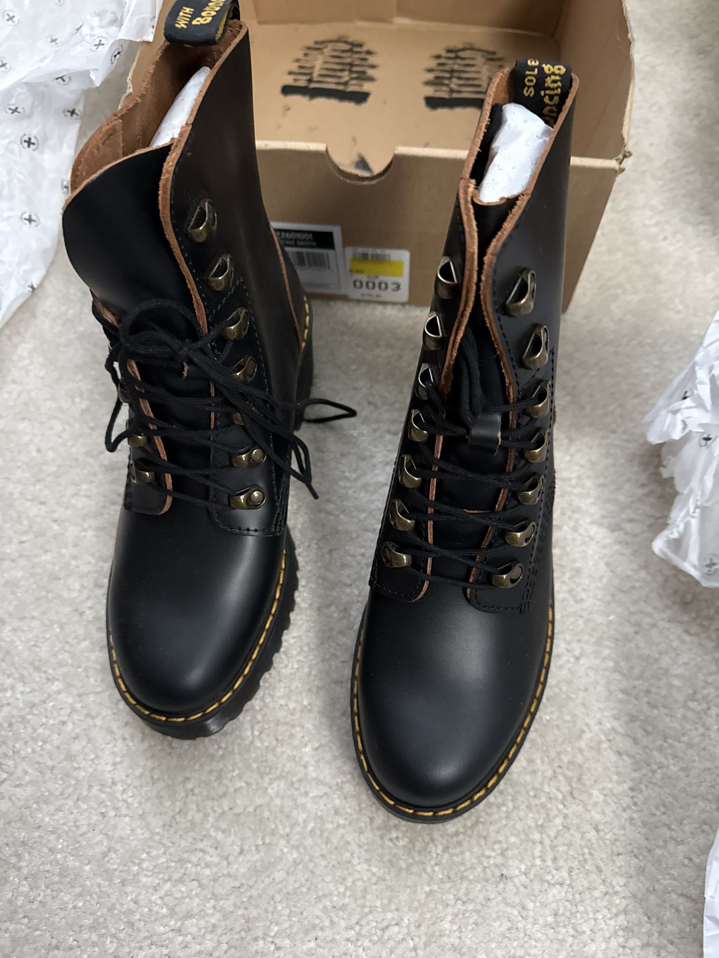 Brand new Dr Martens Leona Leather Boots