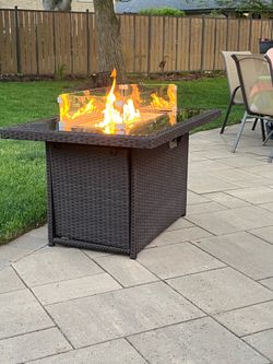 Outdoor Fire Pit Table