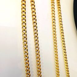 18K Gold Filled Cuban Link Chain