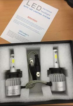 2 pcs LED Car Headlights, Fogs, & Daytime (White 6500k, 8000 Lumens) *6 Months Warranty*