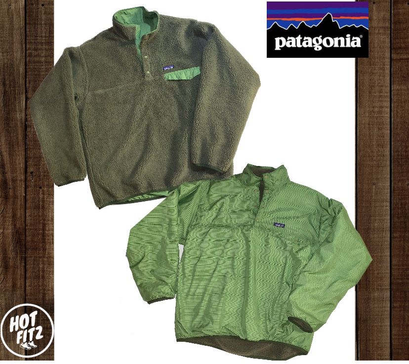 Patagonia reversible fleece down styled jacket