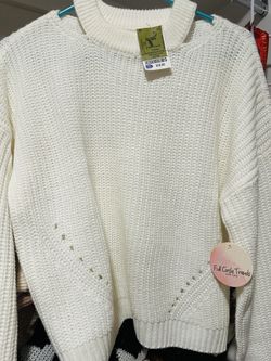 Brand New White Sweater (Large)
