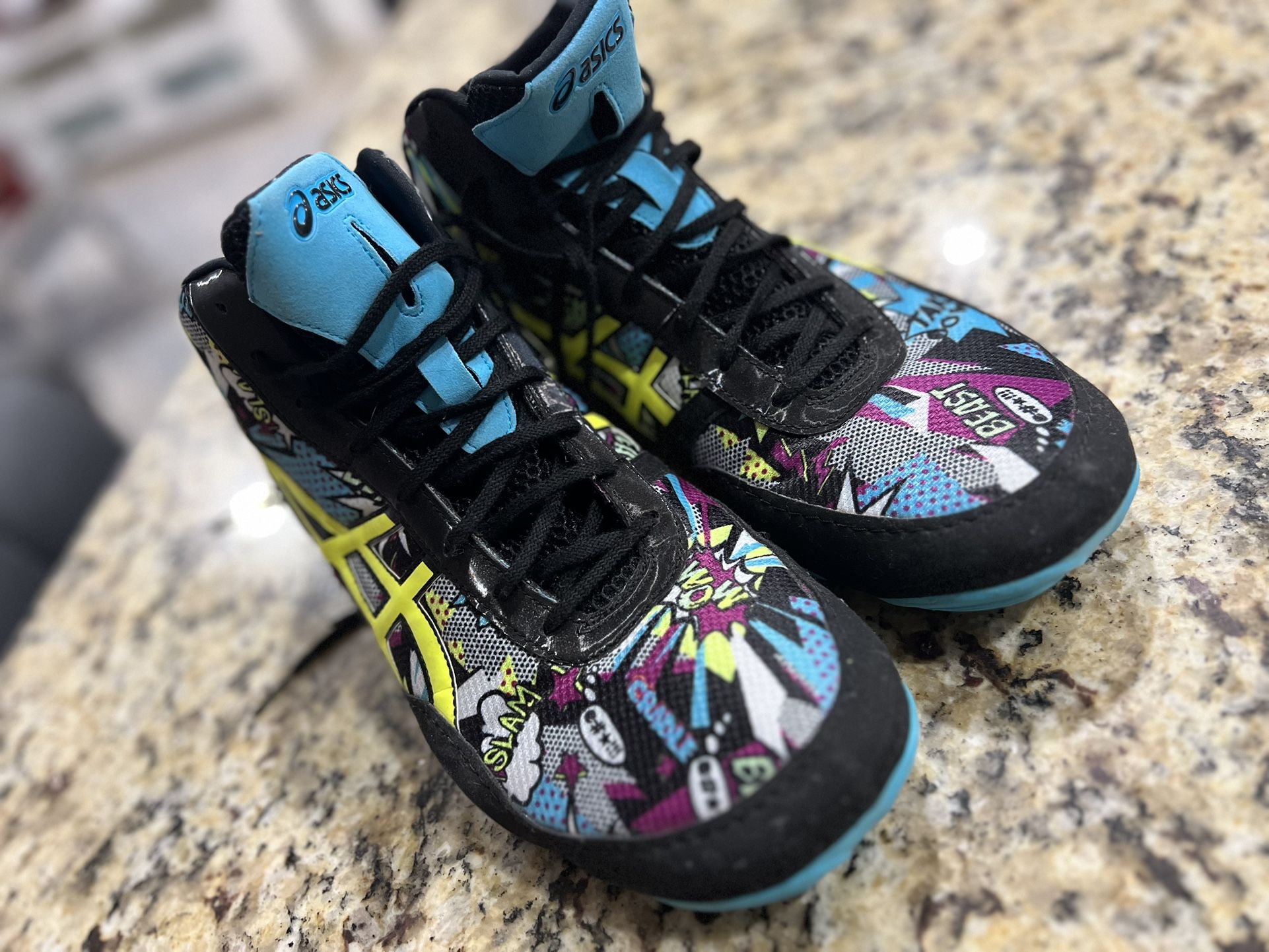 Asics Beast JB Elite V2.0 Wrestling Shoes J501Q Cosmic Graffiti