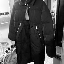 Women’s Duck Feather Puffer In choice NAVY LARGE JACKET 