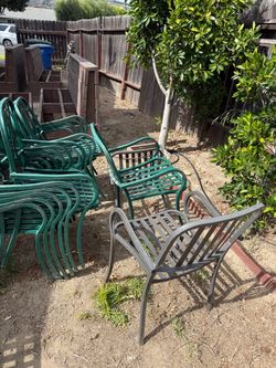 Metal Outdoor Patio Chairs Set