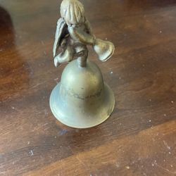 Vintage Bell with Angel - Cherub 