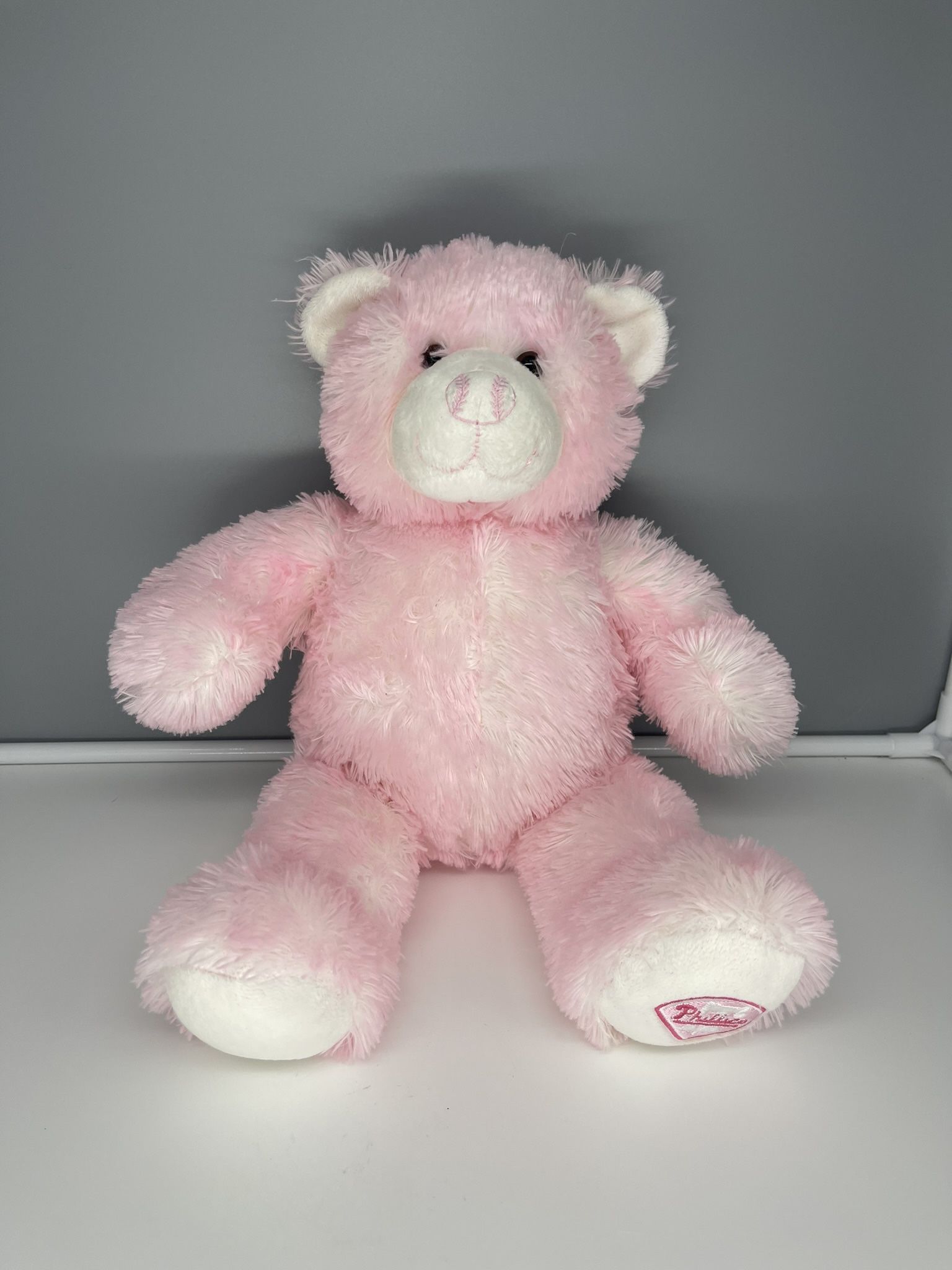 Rare official, Philadelphia Phillies Pink Build-A-Bear Teddy Bear