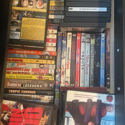 lot of DVDs movies