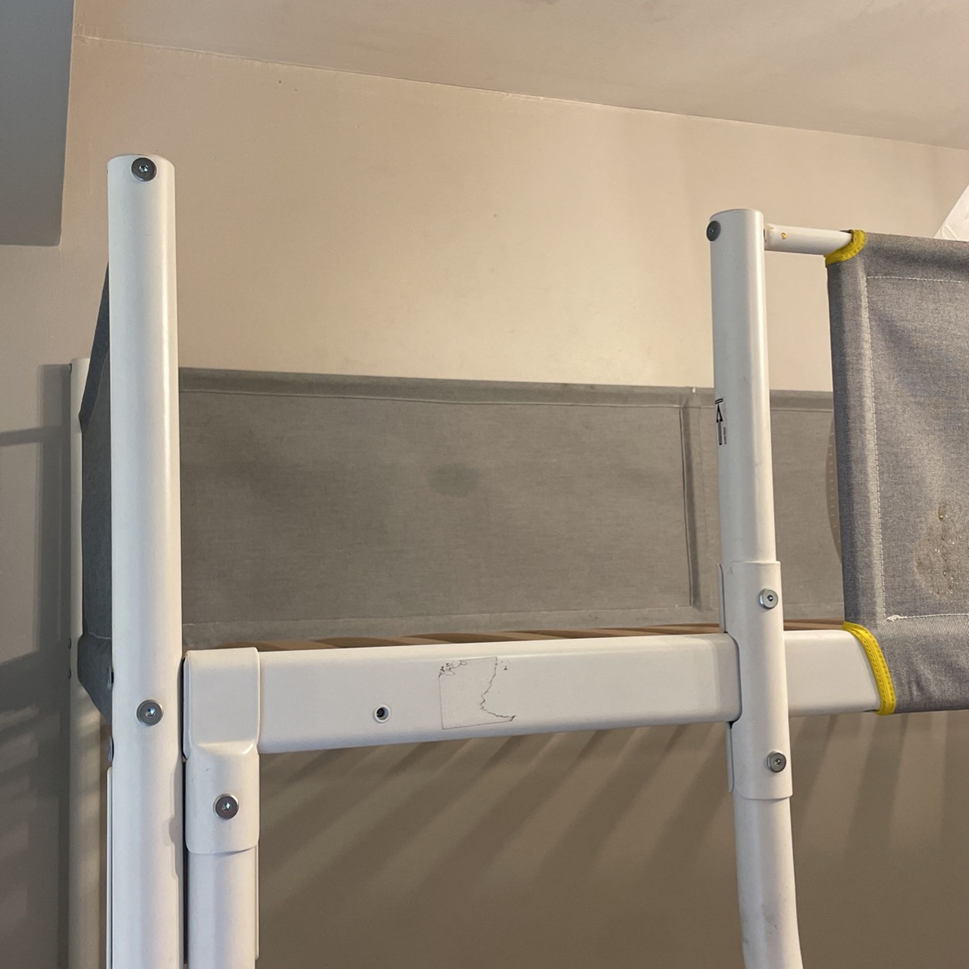 IKEA VITVAL Loft bed frame, white/light grayTwin for Sale in Fullerton, CA OfferUp