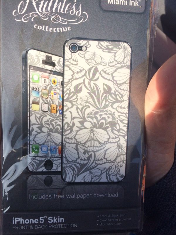 New iPhone 5 Miami ink skin $5