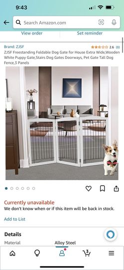 Foldable Pet Fence 3 Panels Xtra Tall