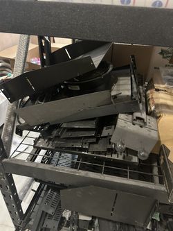 Huge lot of rack mount shelves, filler panels, and other pro audio accessories