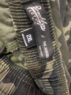 Camouflage pants 2X and three extra large new button up short sleeves