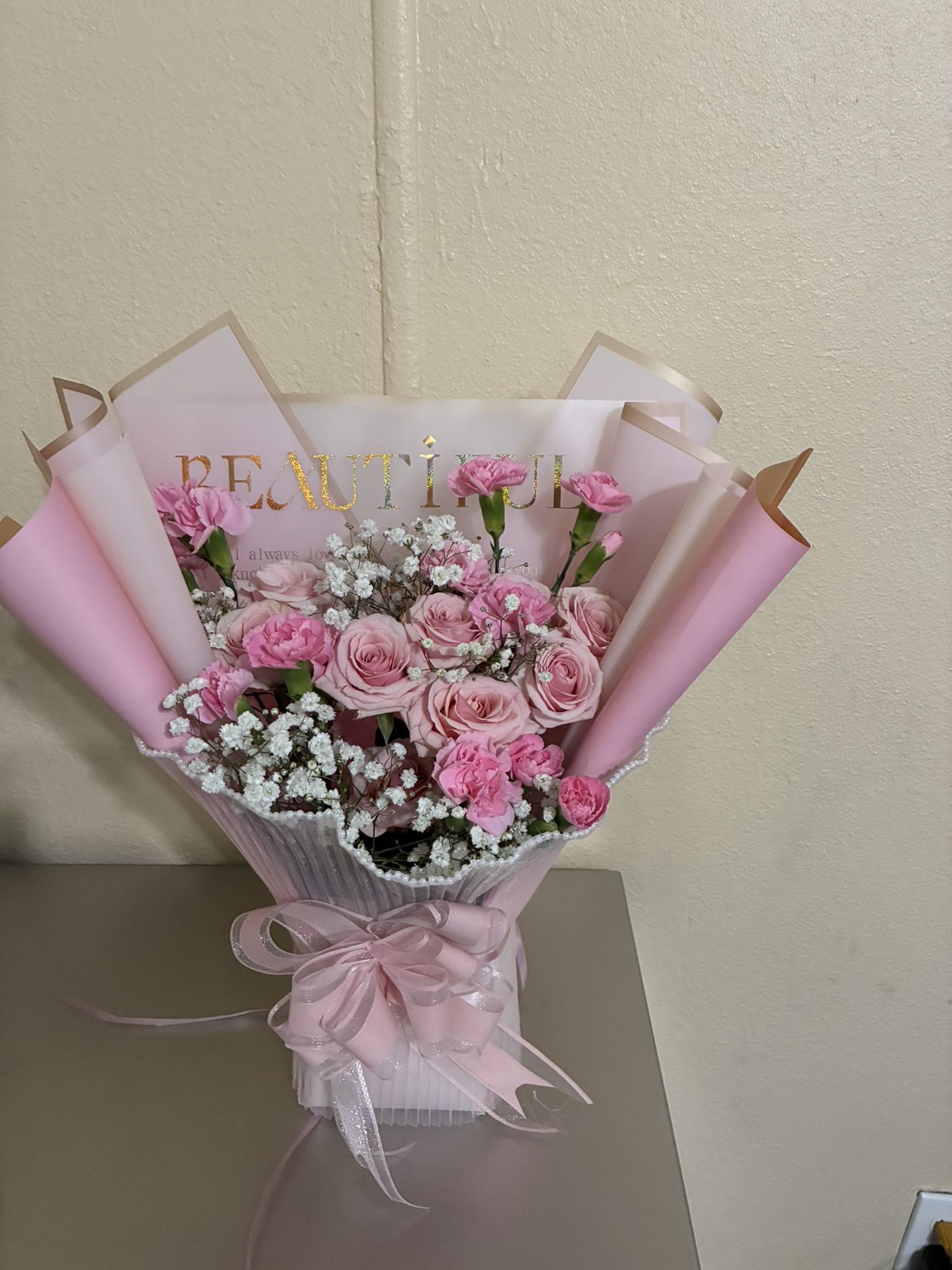 Pink Roses Natural Bouquet/ Rosas Naturales / Arreglo Floral