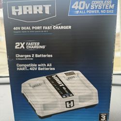 40V Dual Port Fast Charger 