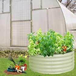 42" ROUND OUTDOOR GARDEN PLANTER