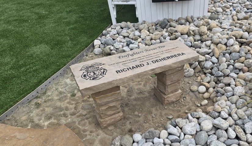 Stone Memorial Benches