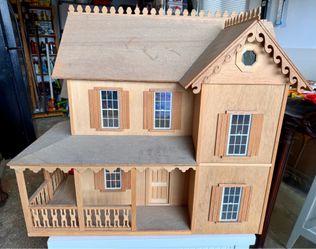 Vermont Farmhouse All wood Dollhouse Kit