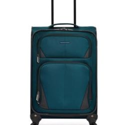 New In Box! U.S. Traveler Aviron Bay Expandable Softside Luggage/Easy-Roll Spinner/Teal