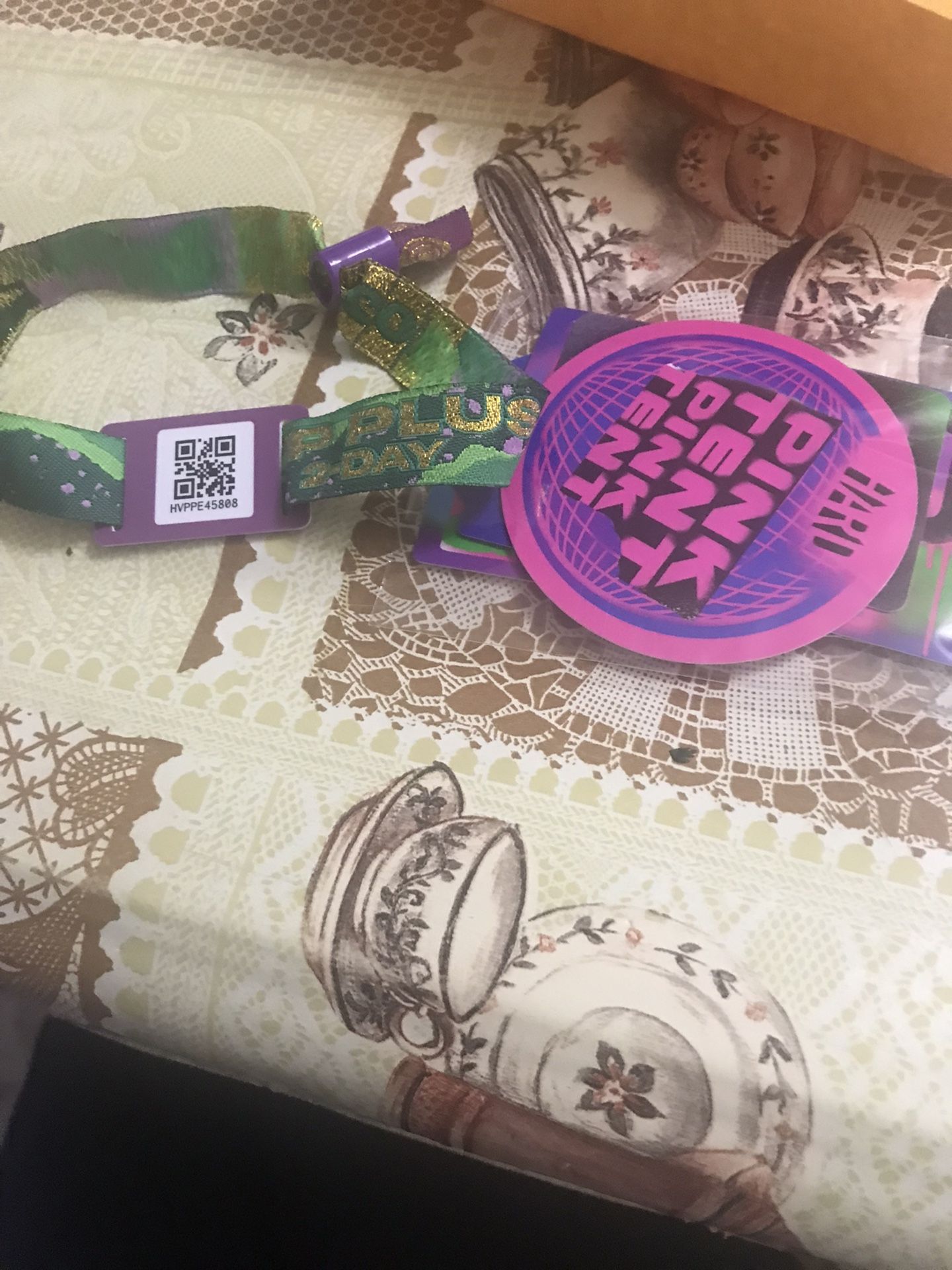 Hard Summer 2 Day VIP+wristbands and stickers