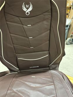 Brown Leather Car Seat Cover