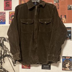Men’s vintage gap zip up corduroy jacket 