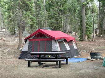 Complete Family Camping Package – 10 Person Tent + Blackstone Camp Stove/Griddle + Tons of Gear