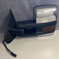 OEM 2015–2018 Chevrolet Silverado; GMC Sierra 2500HD/3500HD Driver-Side Power-Folding Towing Mirror