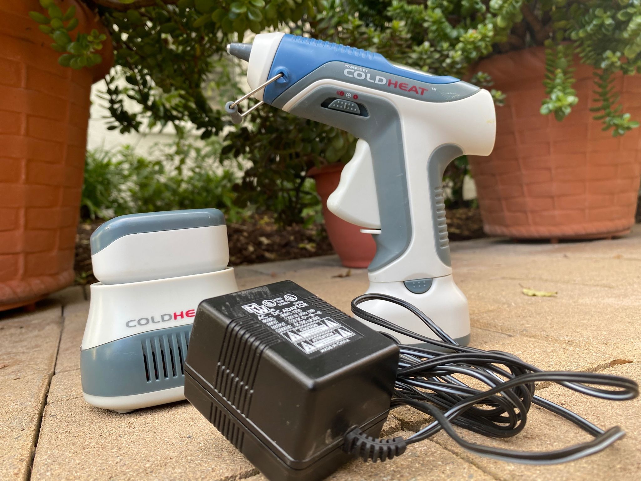 Cordless Cold heat Glue stick Gun With Extra Battery