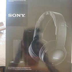 Sony RF Wireless Headphones New In Box