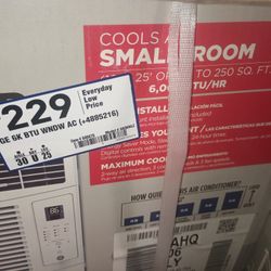 GE 6,000 BTU Window A/C Unit. 