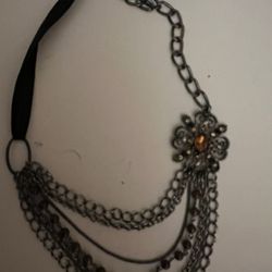 Brown Metal Necklace 