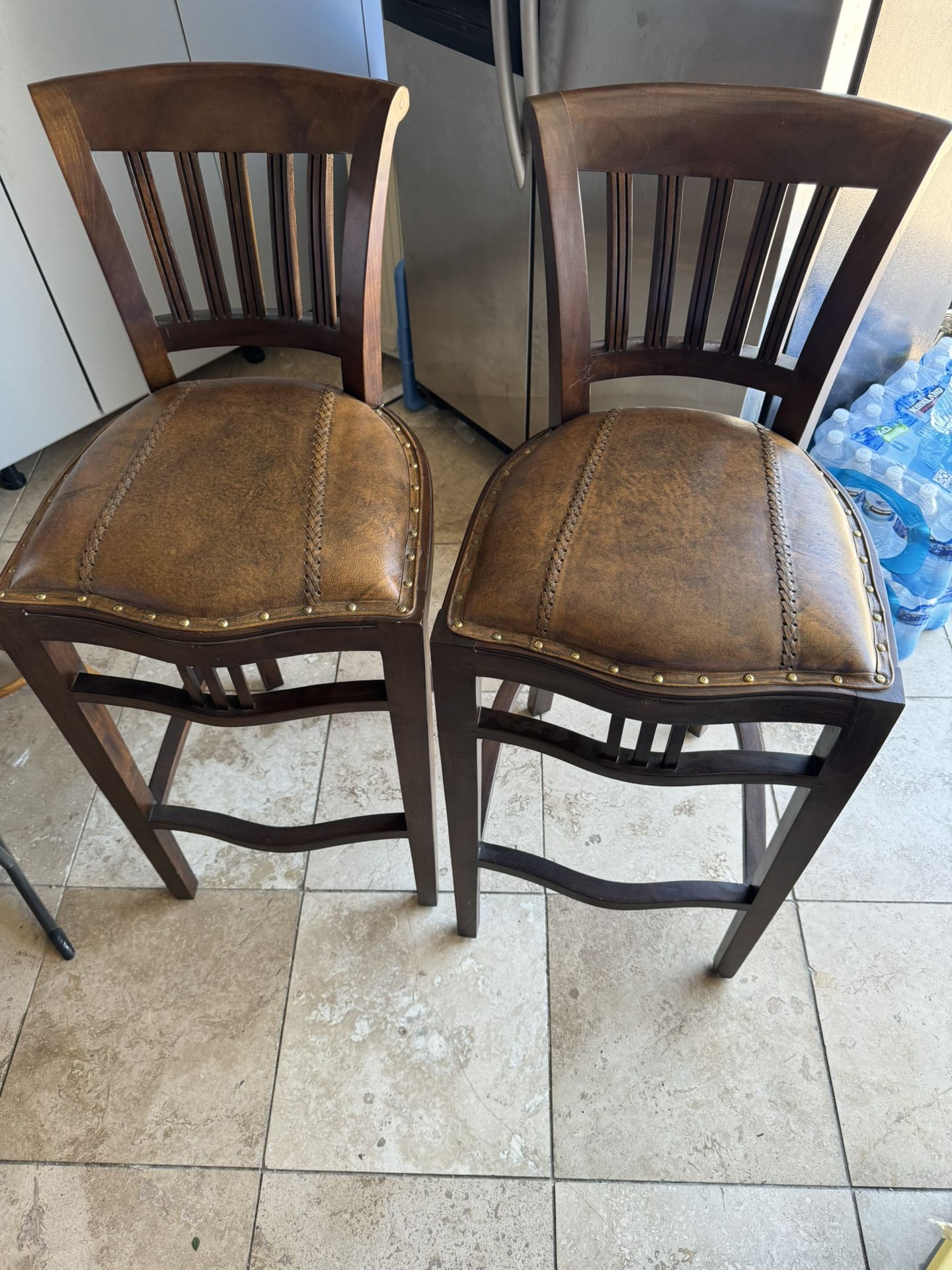 Triple Barstool New , it is very beautiful and quality leather