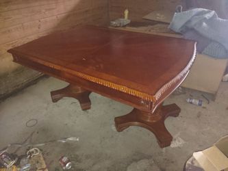 Dining room table with chairs