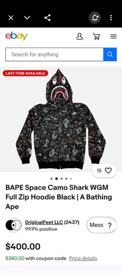 Black bape hoodie