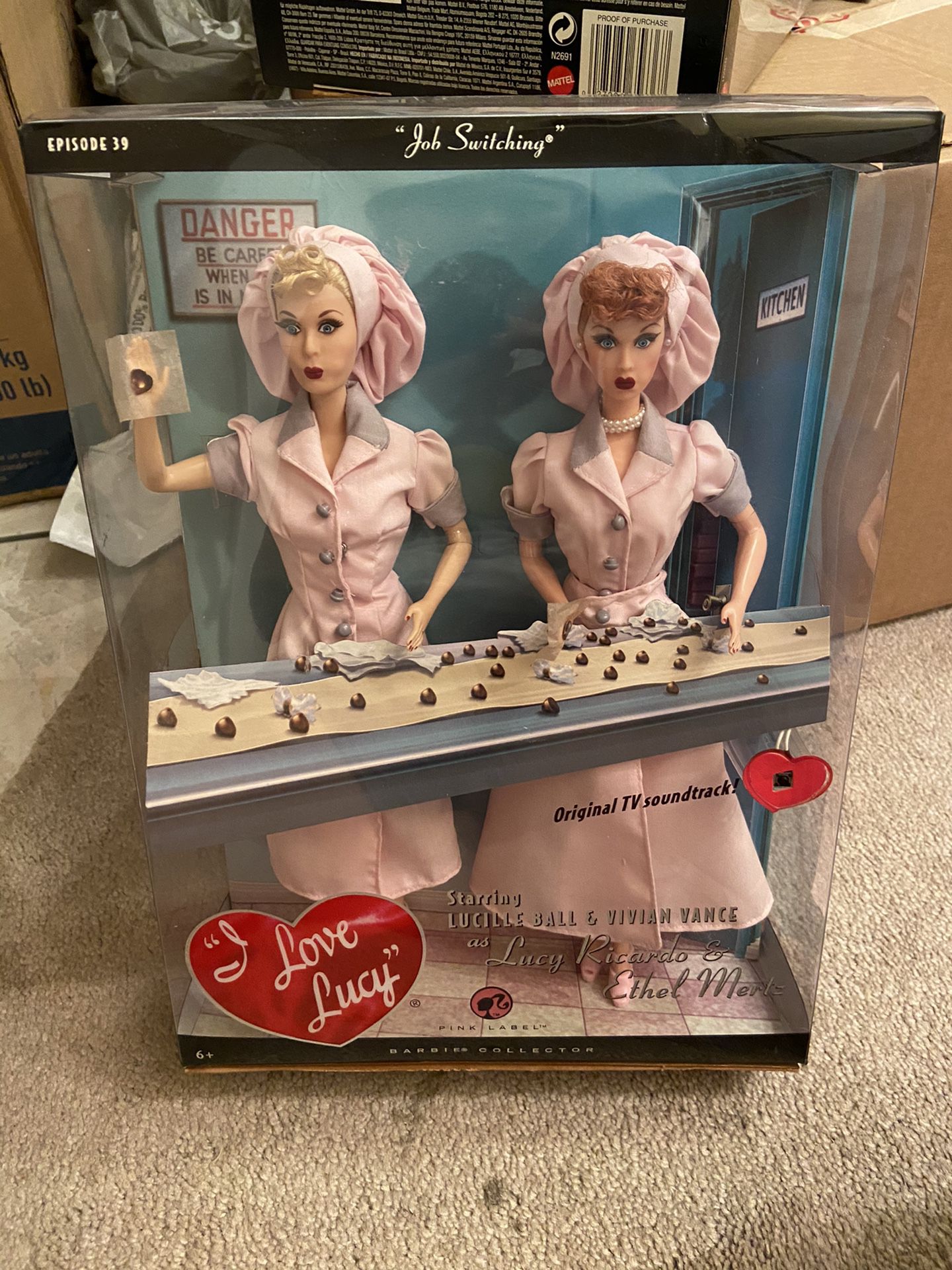 Lucille Ball and Vivian Vance collectible barbie set mint
